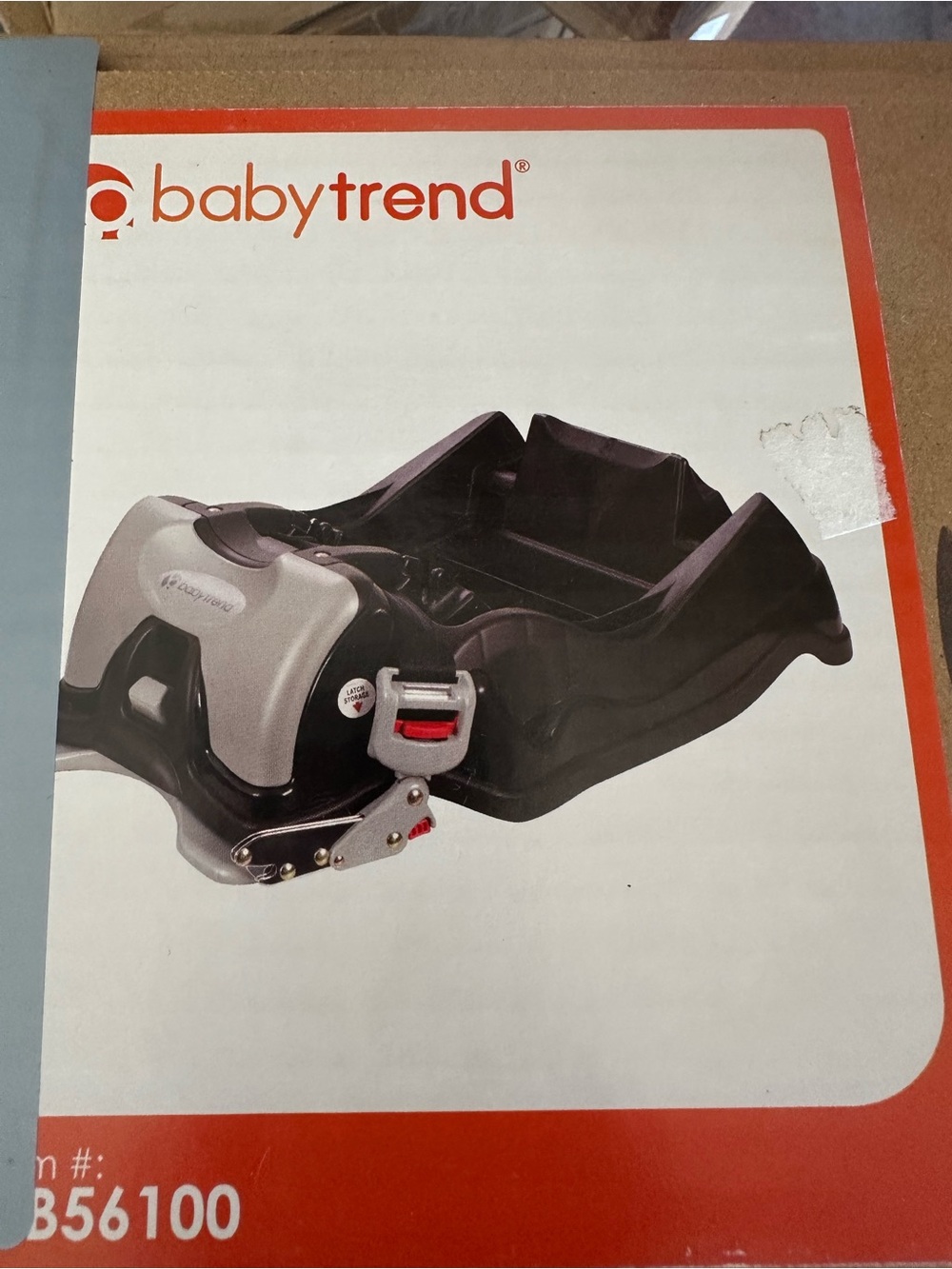 Babytrend Infant Car Seat Base — Black and Silver